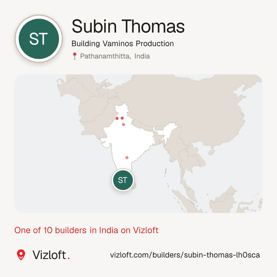 Preview: Subin Thomas on the Vizloft map